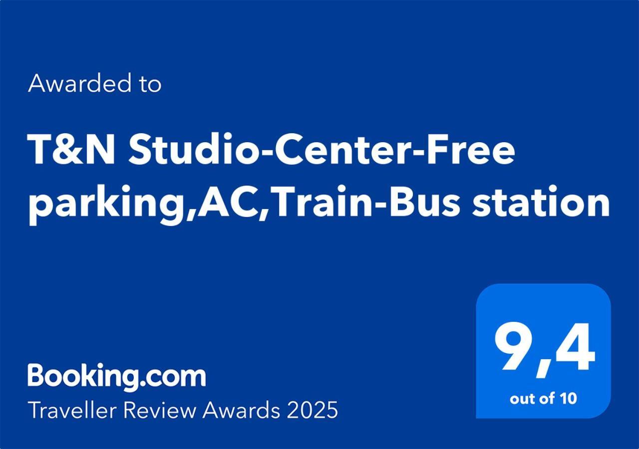 T&N Studio-Center-Free Parking,Ac,Train-Bus Station Sarajevo Bagian luar foto